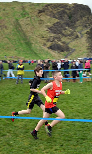Kyle Munro at Inter District XC Edinburgh 2013