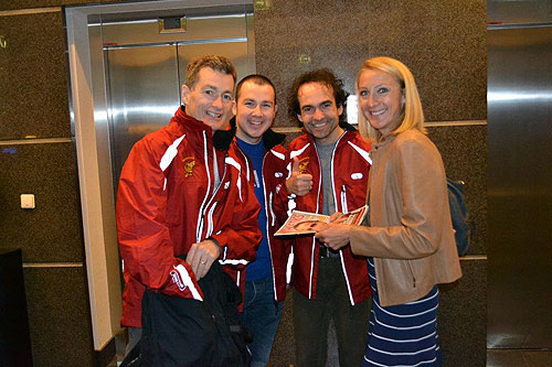 Ross, Willie, Gerald and Paula Radcliffe